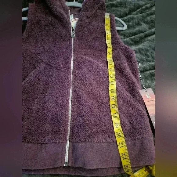 Kyodan Outdoor Collection NWT Women's Small Vest ZipUp Hooded Purple Msrp $25 - Picture 4 of 7